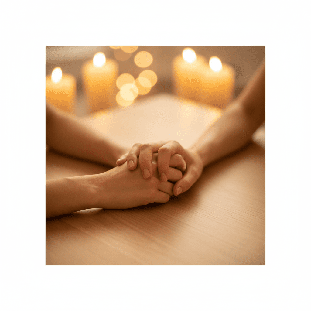 Hands together showing connection